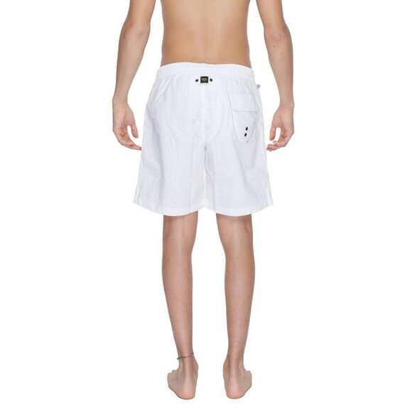 Blauer White Polyamide Swim Men's Shorts - Picture 2 of 4
